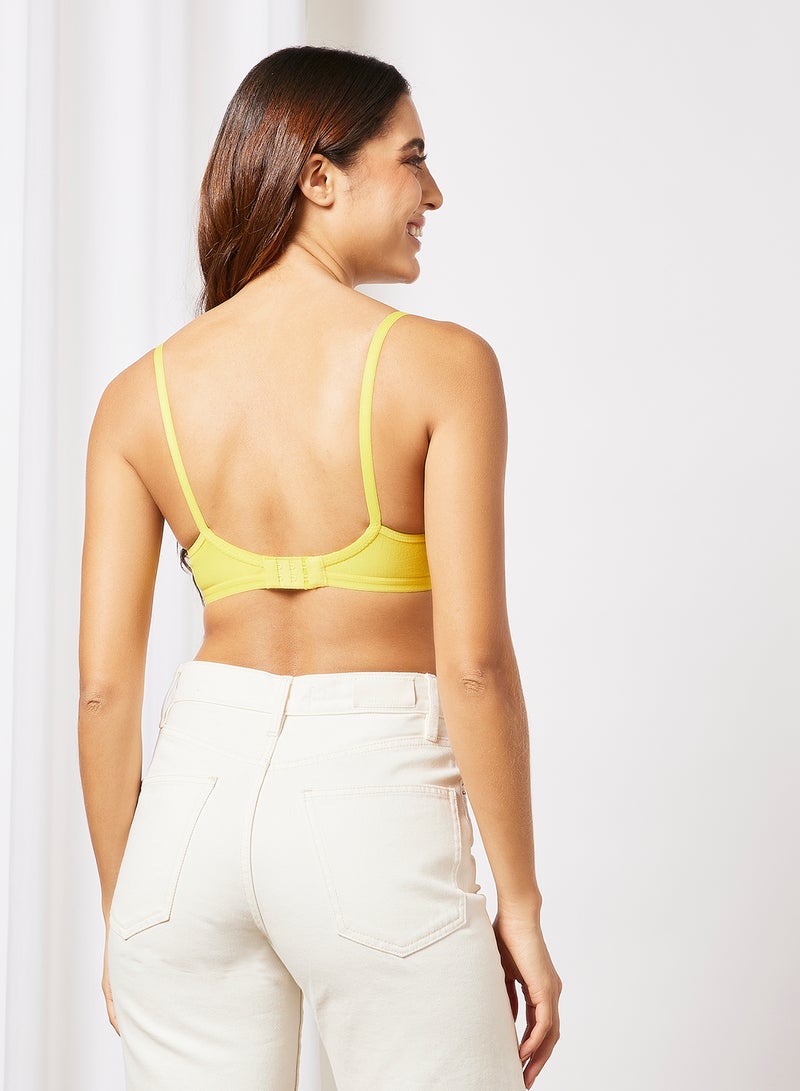 Aila Casual Bra Yellow  - Image 2