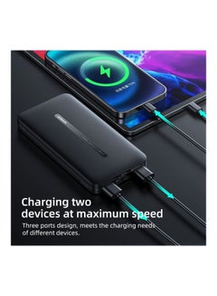 JOYROOM 10000.0 mAh JR-T012 Dual Ports Output Portable Power Bank External Battery Charger White  - Image 5