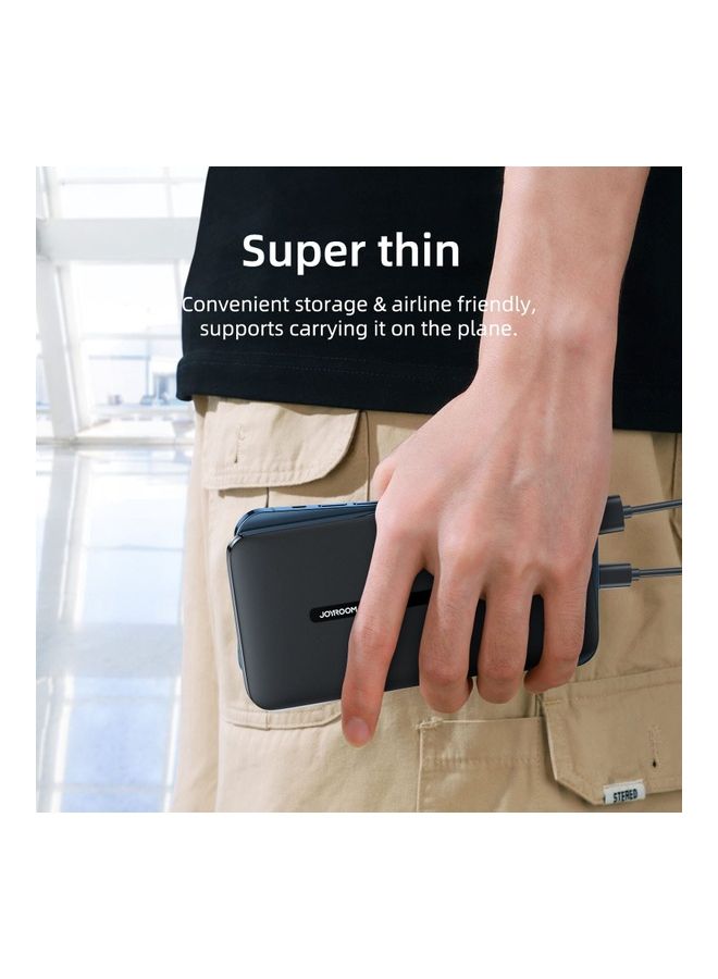10000.0 mAh JR-T012 Dual Ports Output Portable Power Bank External Battery Charger White