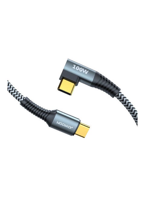 S-1550N12 Top Speed Series Type-C To Type-C Fast Charging And Data Cable Grey