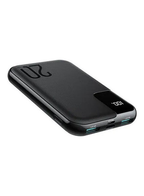 10000 mAh JR-QP190 Mini 20W Starchi Series Fast Charging Ultra Thin Power Bank  with Digital Display Black