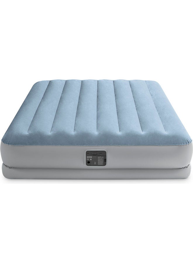 انتكس سرير هوائي Dura Beam Plus Series متوسط ​​الارتفاع مريح مقاس كوين PVC أزرق سماوي/رمادي 152 × 203 × 36 سم أزرق سماوي/ رمادي 152 X 203 X 36سم - Image 1