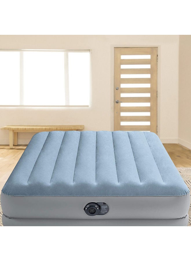 انتكس سرير هوائي Dura Beam Plus Series متوسط ​​الارتفاع مريح مقاس كوين PVC أزرق سماوي/رمادي 152 × 203 × 36 سم أزرق سماوي/ رمادي 152 X 203 X 36سم - Image 2