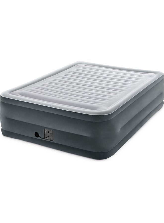INTEX Comfort Plush Horizontal Beam Airbed Queen Size With Fiber-Tech Rp (W/220-240V Internal Pump) Light/Dark Grey 152 X 203 X 56cm  - Image 3