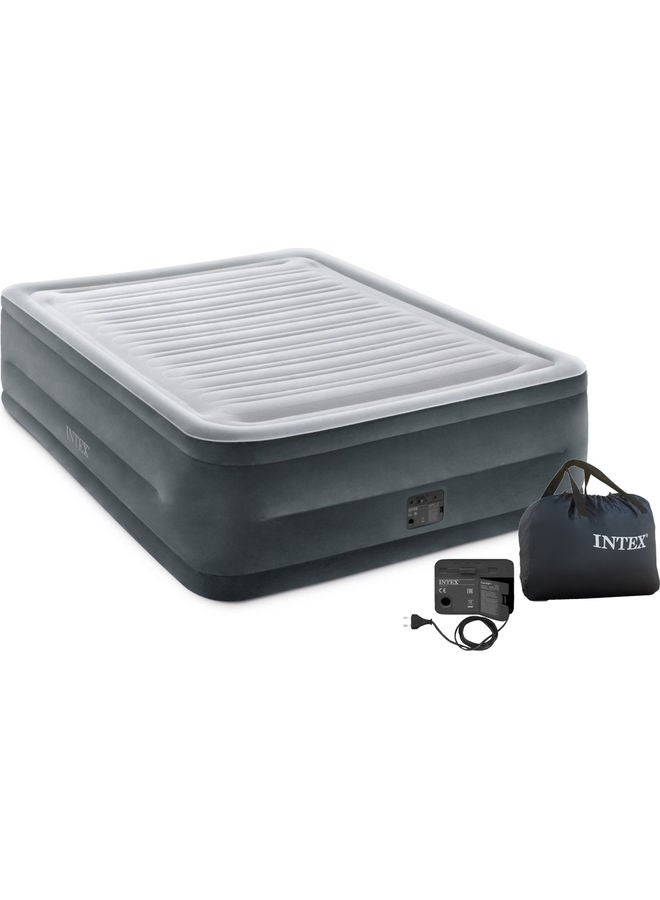 INTEX Comfort Plush Horizontal Beam Airbed Queen Size With Fiber-Tech Rp (W/220-240V Internal Pump) Light/Dark Grey 152 X 203 X 56cm  - Image 4