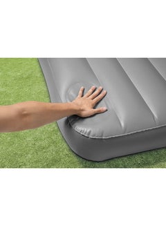 انتكس سرير هوائي عالي من دورا بيم بمضخة أسود/ رمادي 191 X 99 X 25سم  - Image 4