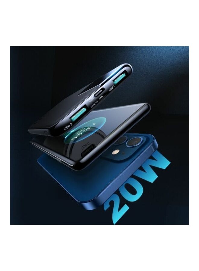 JOYROOM - 10000 mAh JR-QP190 20W Starchi Series Fast Charging Ultra Thin Power Bank  with Digital Display Black - Image 1