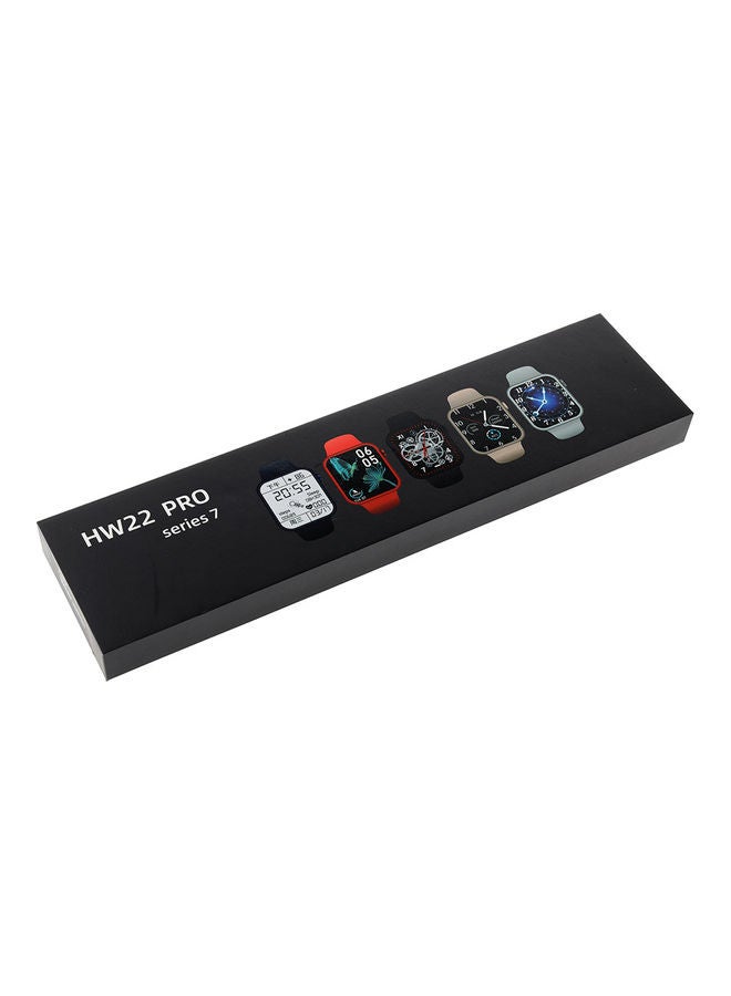 Full Screen Smart Watch With Wireless Charging HW22 Pro Series 7 Blue  - Image 2