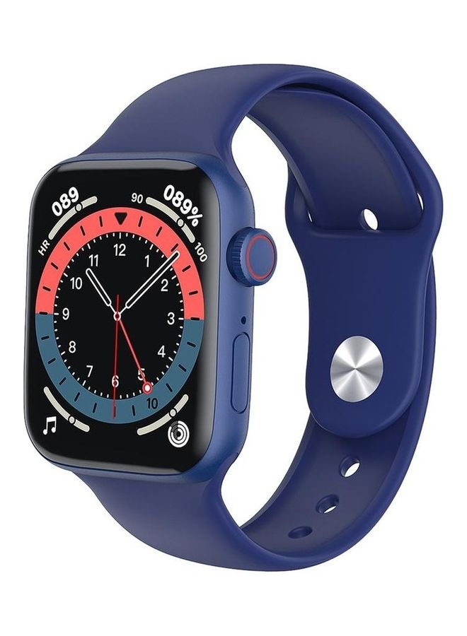 Full Screen Smart Watch With Wireless Charging HW22 Pro Series 7 Blue  - Image 1