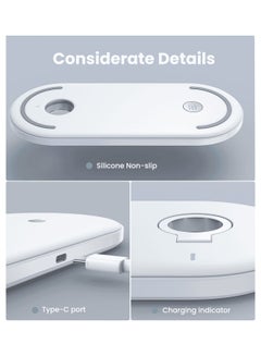 JOYROOM JR-A27 3in1 Magnetic Charging Station (Mobile phone, Earphone, Apple Watch) 20W with EU Plug and Type C Cable 1M White  - Image 5