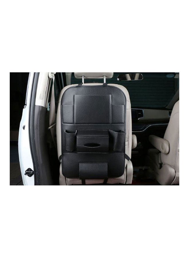 Generic Car Seat Back Storage Organizer Bag Faux Leather Multifunction Organizer Holder Travel Accessories - Image 2