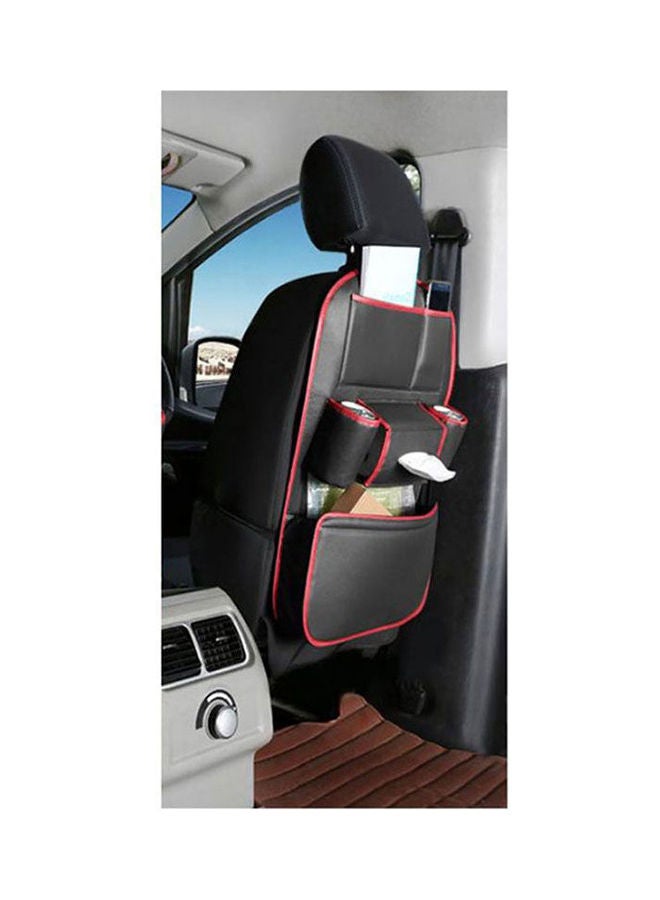 Generic Car Seat Back Storage Organizer Bag Faux Leather Multifunction Organizer Holder Travel Accessories - Image 1