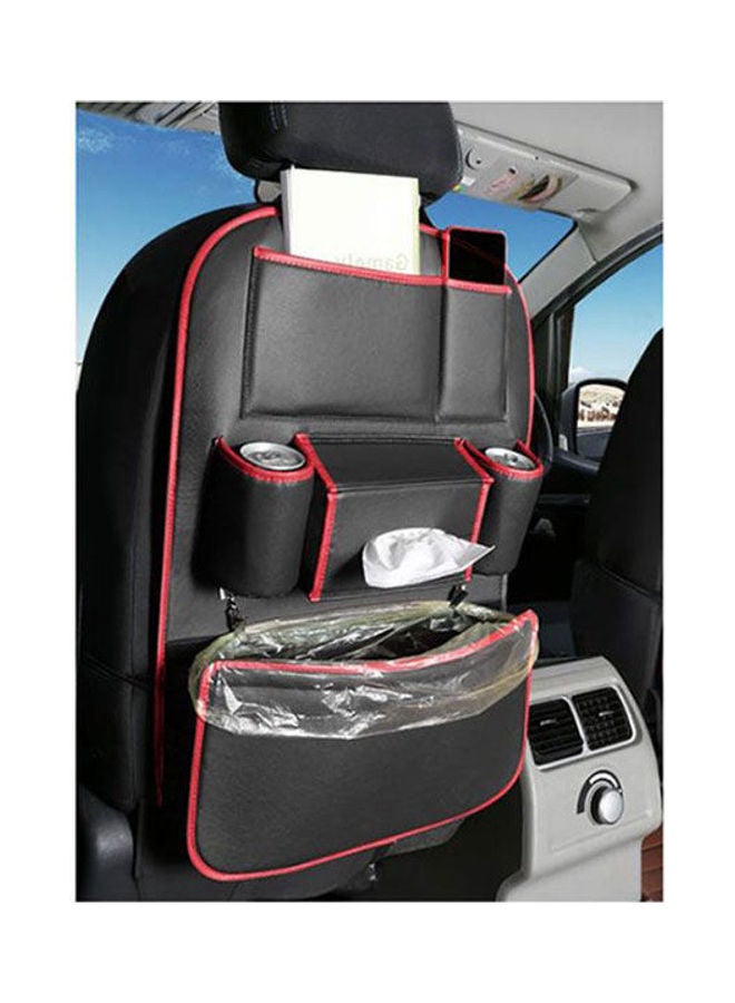 Generic Car Seat Back Storage Organizer Bag Faux Leather Multifunction Organizer Holder Travel Accessories - Image 2