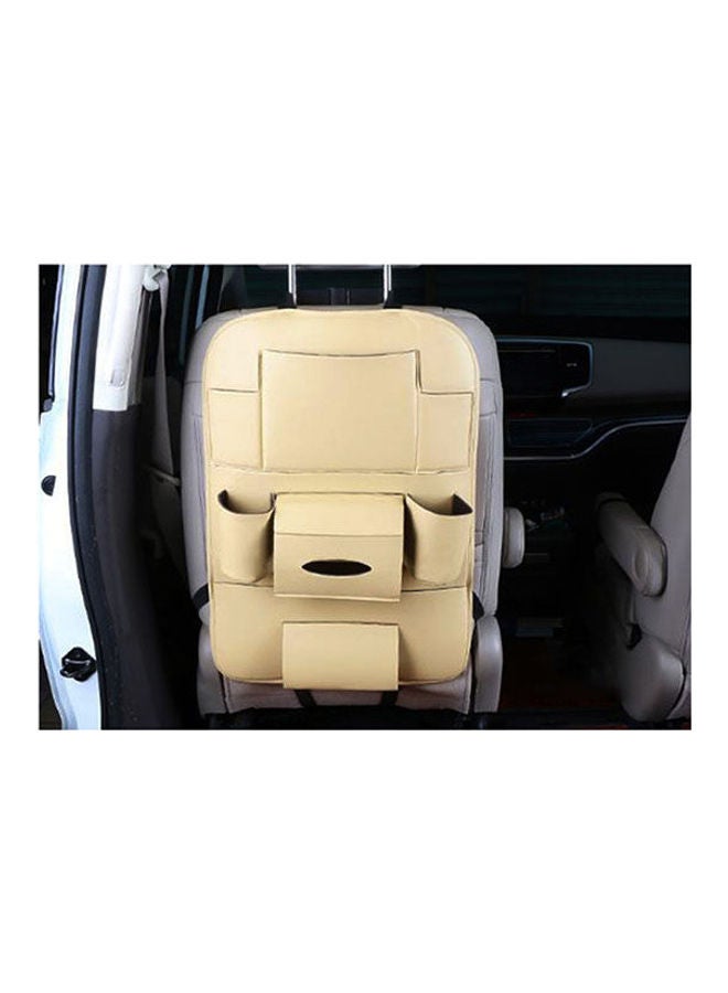 Generic Car Seat Back Storage Organizer Bag Faux Leather Multifunction Organizer Holder Travel Accessories - Image 2