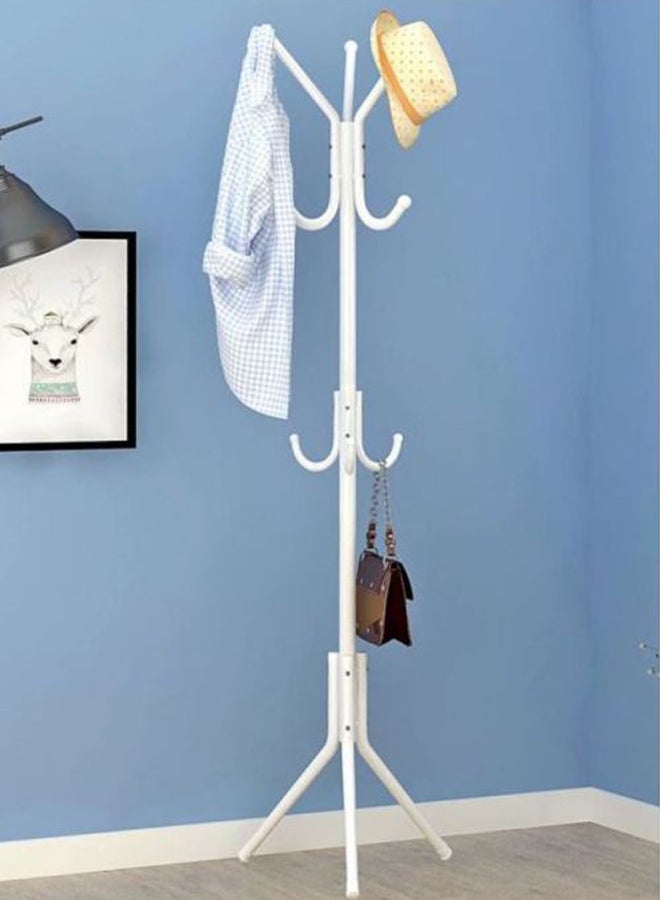 Falpro - Metal Cloth Rack Clothes And Coat Hanger Rack Garments Rack Elegant White Free Standing Cloth Rack White 172x43cm White 172x43cm - Image 1