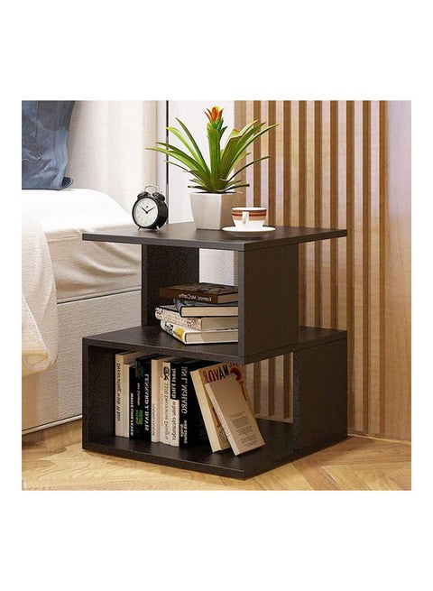 Wood End Table Black 40x40x43cm