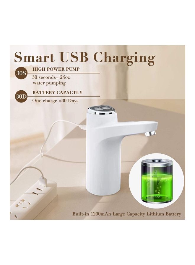 Arabest Portable USB Charging Water Pump Dispenser Water Pump 2 White  - Image 3