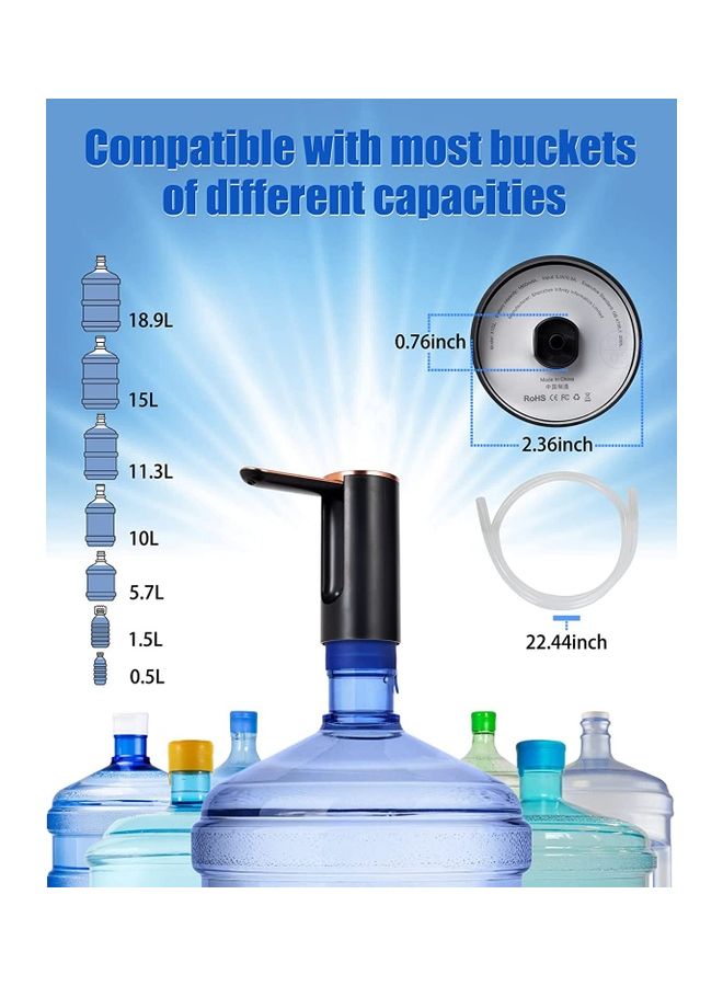 عربست موزع مياه كهربائي محمول مزود بمضخة Water Pump 3 أسود  - Image 2