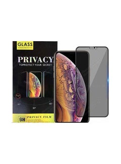 Green 3D Privacy Glass Screen Protector For iPhone 11 Black  - Image 1
