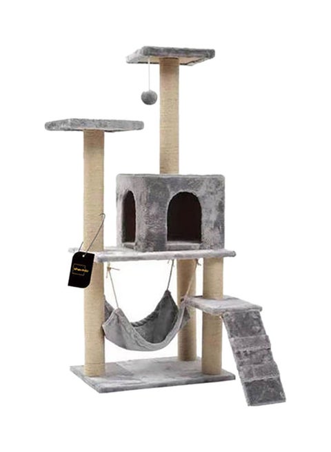 Multifunctional Cat Climbing Frame Grey 125x40x50cm