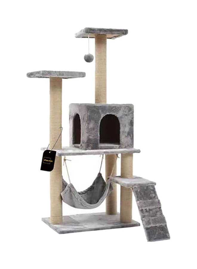 Sharpdo Multifunctional Cat Climbing Frame Grey 125x40x50cm - Image 1