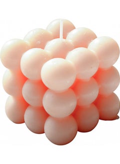 Cube Candle Home Ornamen Pink 6x5.5cm