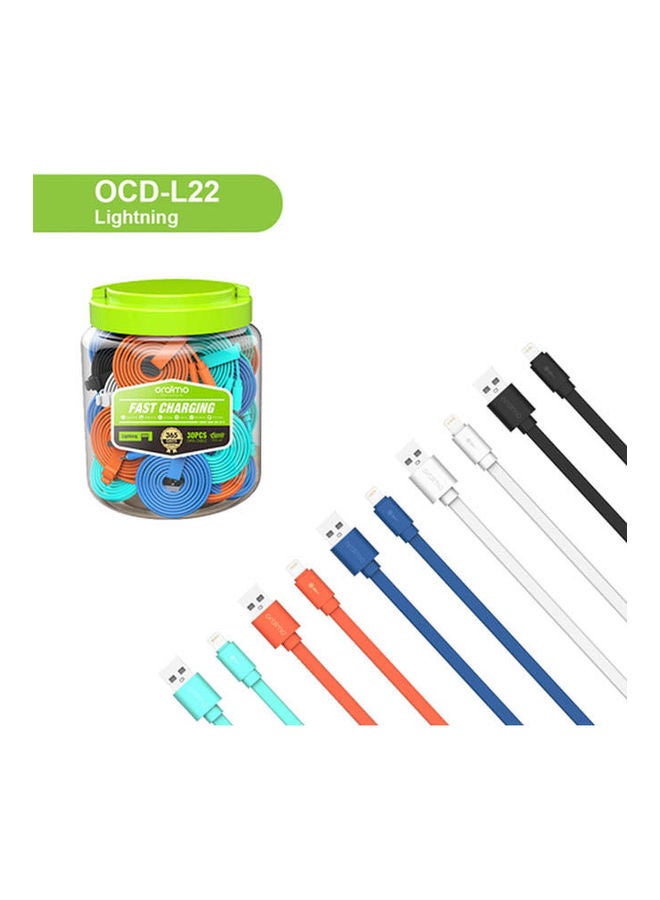 أورايمو Cable-OCD-L22-2.1A-Lightning/139 mulitcolour - Image 1