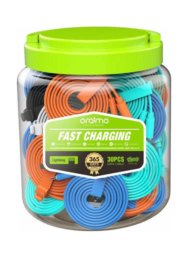 أورايمو Cable-OCD-L22-2.1A-Lightning/139 mulitcolour - Image 2