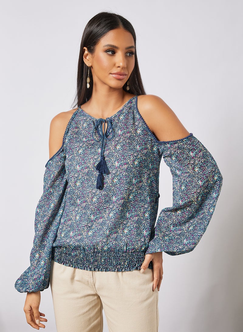 Aila Casual Printed Blouse Multicolour  - Image 1