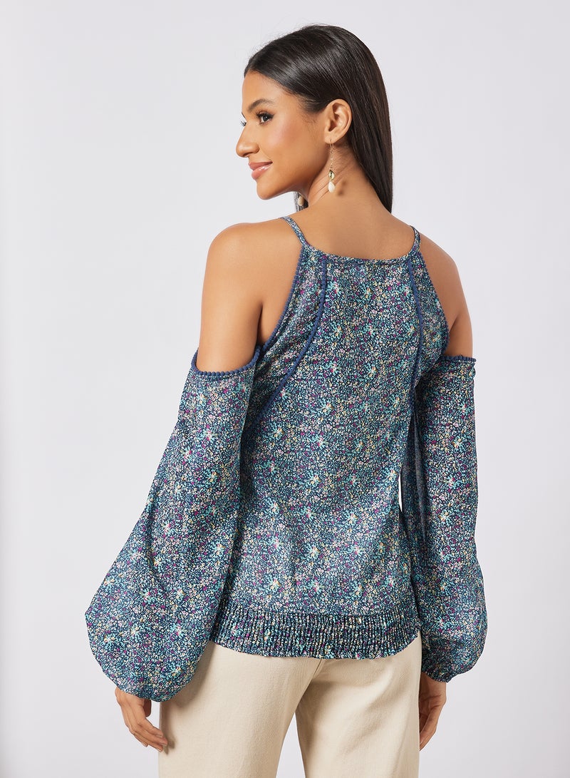 Aila Casual Printed Blouse Multicolour  - Image 2