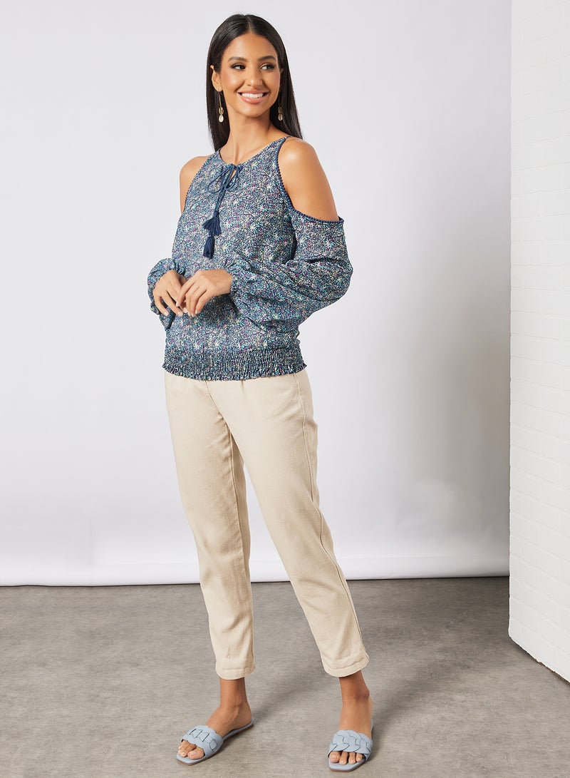 Aila Casual Printed Blouse Multicolour  - Image 4