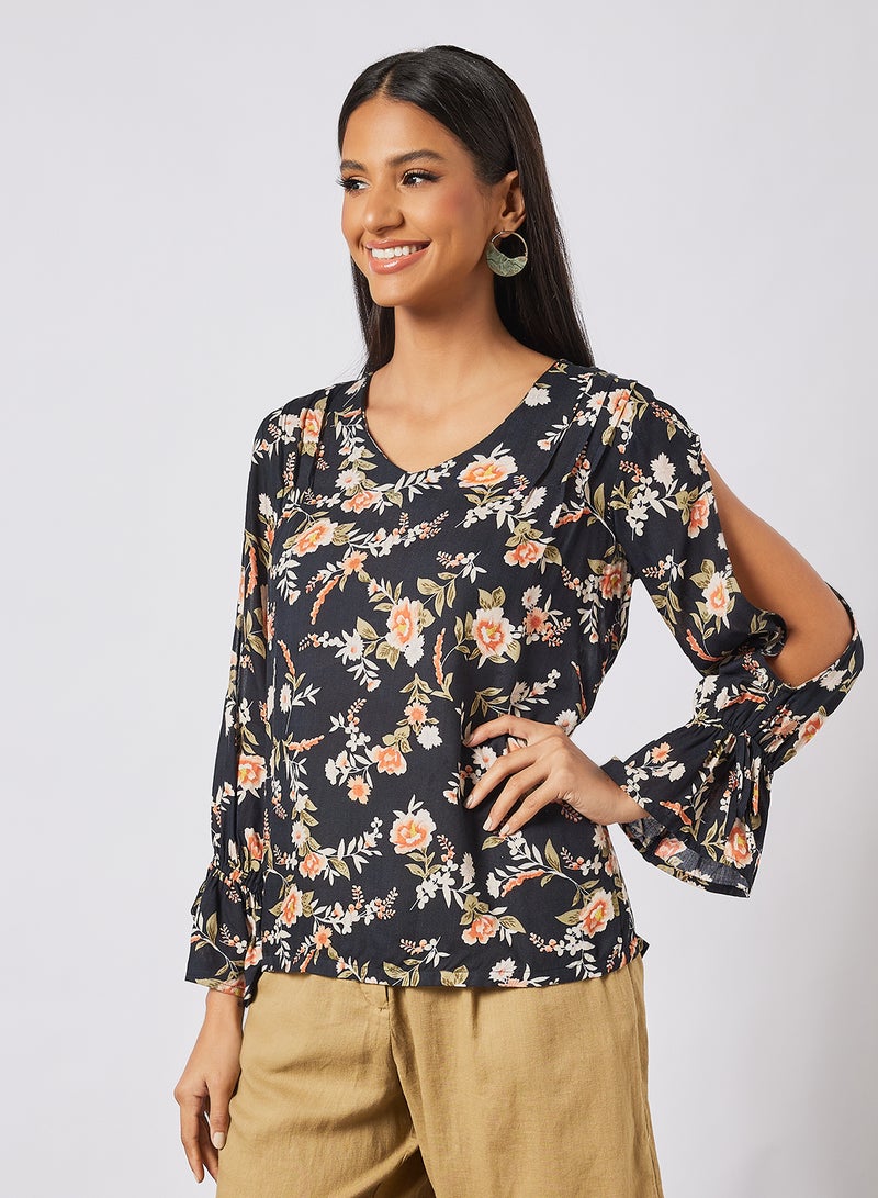 Aila Comfortable Stylish Top Multicolour  - Image 1