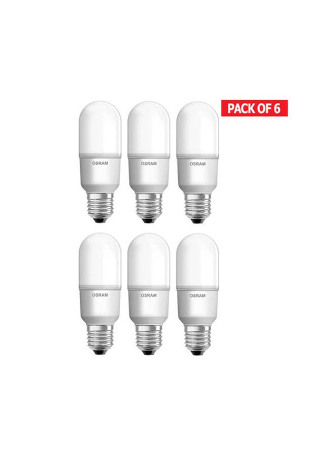 أوسرام 6-Piece Led Value Stick 10 W/4000K E27 Screw Base Bulb Cool White  - Image 1