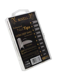NOVELL 100 Pcs Professional Nail Tips Natural  - Image 3