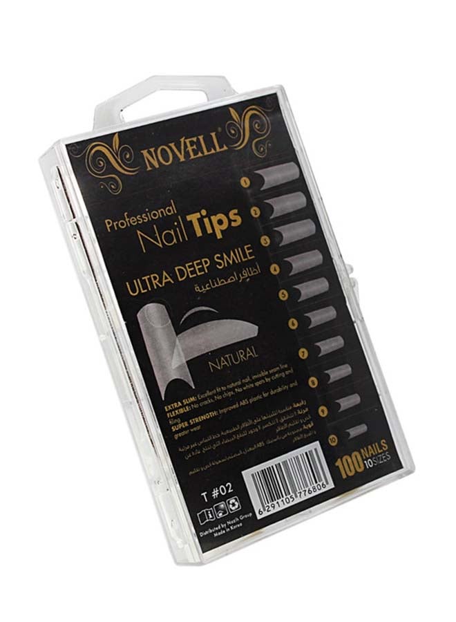 نوفل أطراف أظافر احترافية من 100 قطعة طبيعي - Image 3
