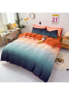 Sharpdo 4-Piece Quilt Cover Bedding Set Polyester Multicolour 180x220cm  - Image 1