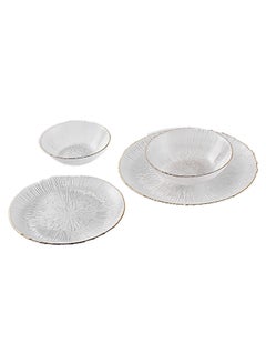 Shuer 4-Piece Tableware Set Transparent 26.5x26.5x2cm  - Image 1