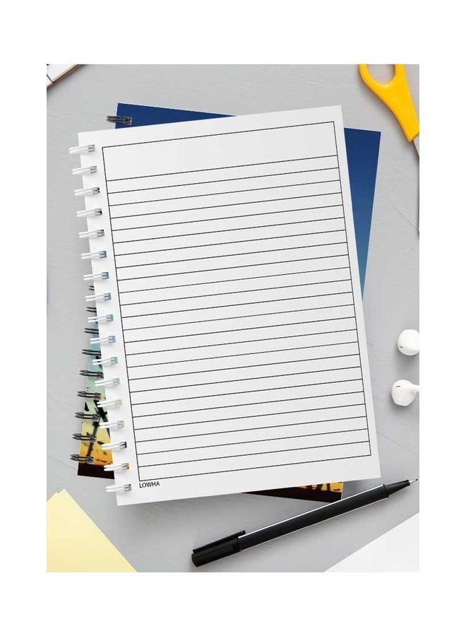 لوحة دفتر ملاحظات بسلك حلزوني بطبعة مستوحاة من مسلسل "Attack On Titan" مكون من 60 ورقة أزرق/أخضر/أصفر - Image 3