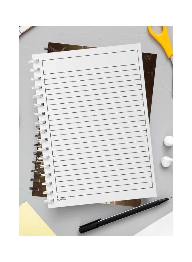 LOWHA - Attack On Titan Eren Spiral 60 Sheets Notebook Brown/Black - Image 1