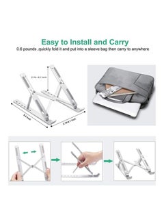 Toshionics Foldable Aluminium Laptop Stand Silver  - Image 2