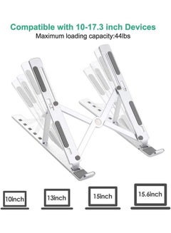 Toshionics Foldable Aluminium Laptop Stand Silver  - Image 3