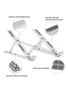 Toshionics Foldable Aluminium Laptop Stand Silver  - Image 4