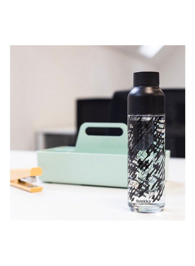 كوكا زجاجة شرب آيس من بلاستيك التريتان بنمط مموه أسود - Image 2