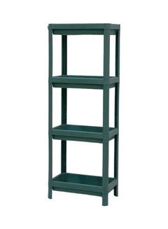 ALMUFARREJ 4 Tier Vesken Corner Shelf Dark Green 36x23x100cm 