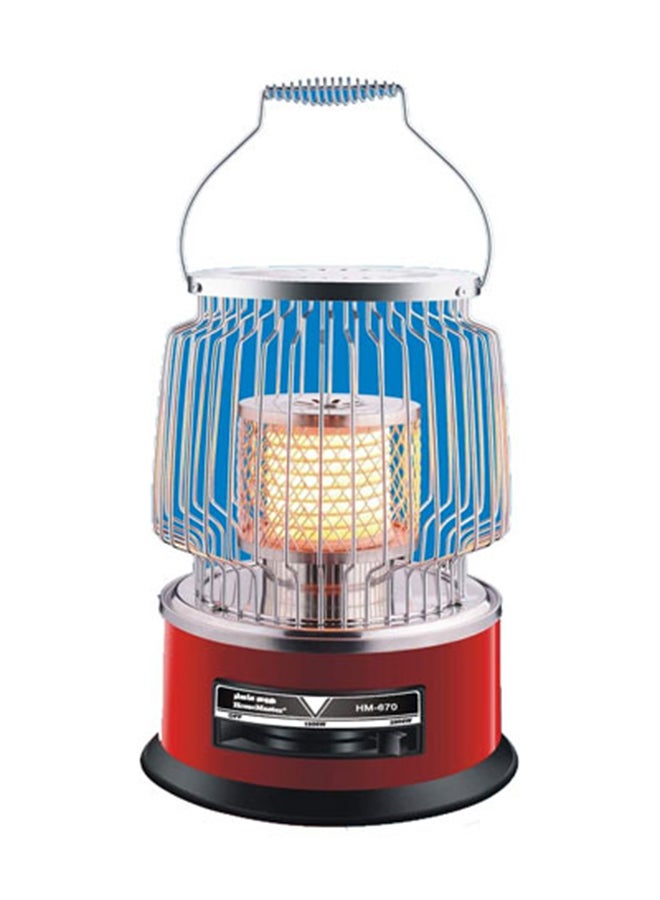 Home Master Radiant Heater 2000.0 W HM-670 Red/Blue/Silver - Image 1