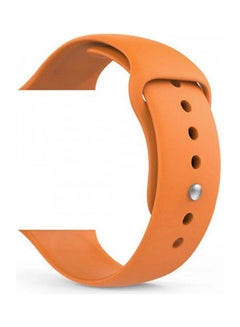 Generic Bracelet silicone For Apple Watch 38 MM Orange  - Image 1