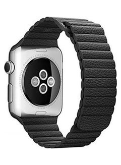 Bracelet Magnetic Leather For Apple Watch 38 MM Black