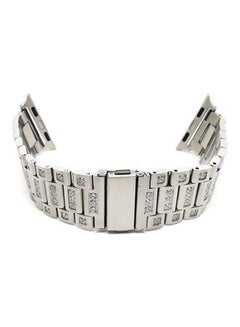 Bracelet Stainless with crystals For Apple Watch 38 MM Silver