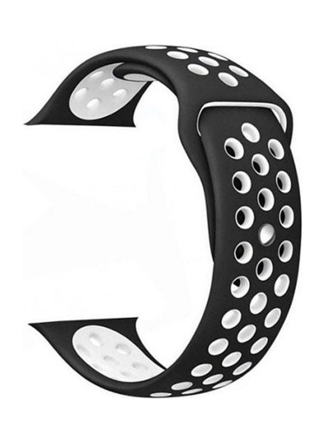 Generic - Bracelet silicone For Apple Watch 38 MM Black - Image 1