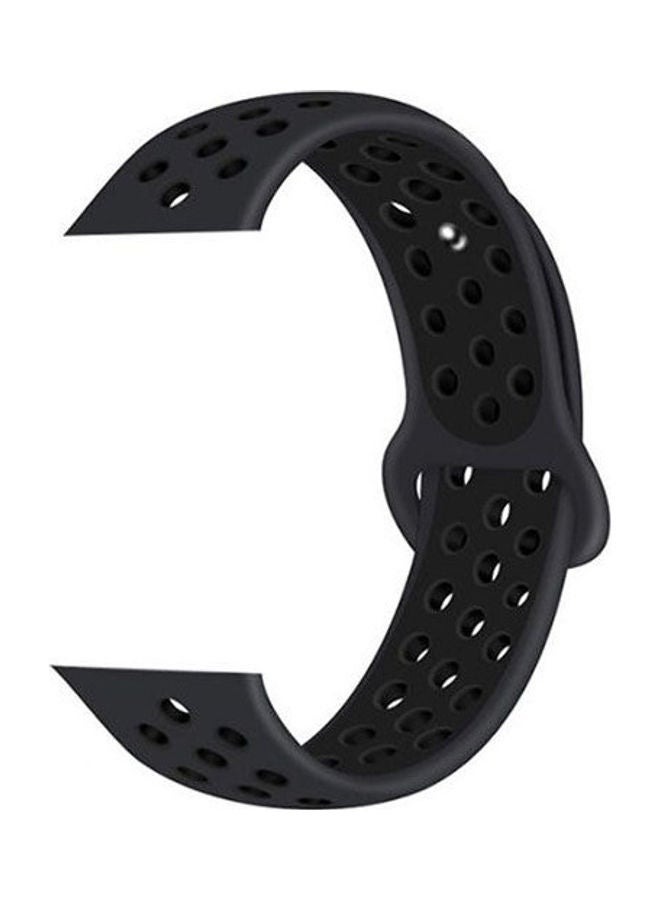 Generic - Bracelet silicone For Apple Watch 42 MM Black - Image 1